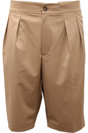 Patrizia Pepe Shorts, Herre, , L, Polyester, Slim Bermuda Shorts Brown Sugar
