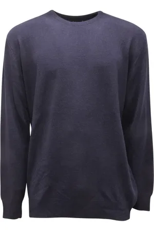 Siviglia Strik, Herre, Blå, XL, Uld, Uldbluse