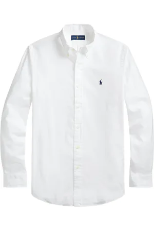 Ralph Lauren Skjorte, Herre, Hvid, M, Bomuld, Hvid Oxford Custom Fit Skjorte
