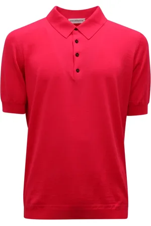 GOES BOTANICAL Top, Herre, Lyserød, XL, Uld, Italiensk Uld Polo Skjorte Cerise