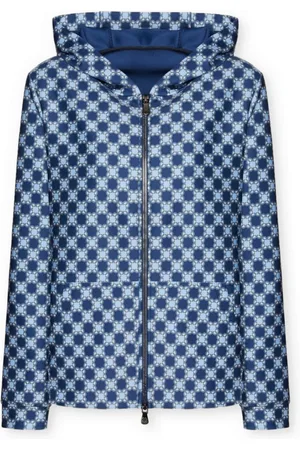 Elena Miro Jakke, Dame, Blå, M, Trykt Sweatshirt