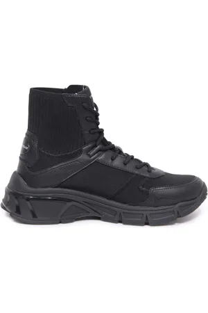 Emporio Armani Sko, Herre, Sort, 42 EU, Sorte Sko med Blød Skum X4Z124