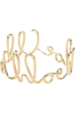 Chloé Tilbehør, Dame, Gul, ONE SIZE, Uld, Metalarmbånd Stilfuldt Tilbehør