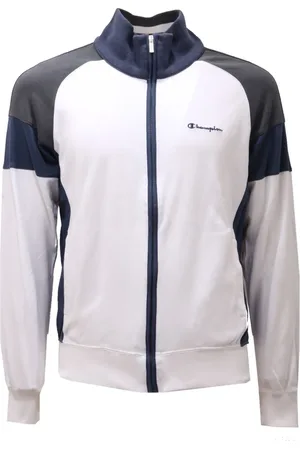 Champion Sweathshirts & Hoodies, Herre, Hvid, M, Bomuld, Bomuld Cardigan Sweatshirt til Mænd