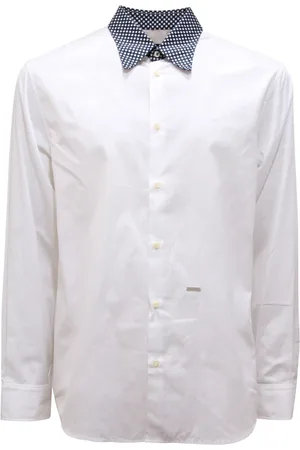 Dsquared2 Skjorte, Herre, Hvid, S, Italiensk lavet skjorte model S74Dl0686