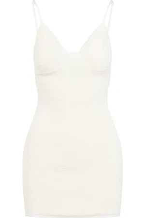 Jacquemus Kjole, Dame, Hvid, S, Tyl, Hvid Kjole til Kvinder