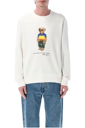 Ralph Lauren Sweathshirts & Hoodies, Herre, Hvid, S, Bomuld, Herretøj Strikvarer Creme Ss25