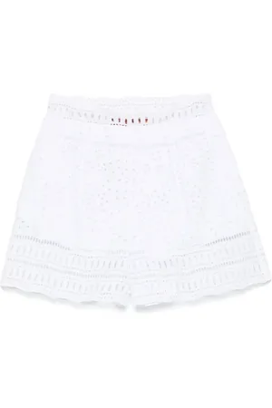 ERMANNO SCERVINO Shorts, Dame, Hvid, M, Uld, Hvid Side Lynlås Indsat Lomme Kjole