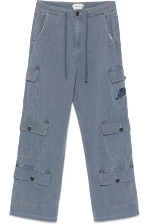 HONOR THE GIFT Bukser, Herre, Blå, W30, Preussisk Blå Snøre Jeans