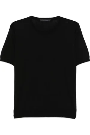 TAGLIATORE Top, Herre, Sort, M, Bomuld, Herretøj T-shirts Polos 099 Ss25