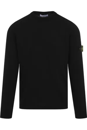 Stone Island Strik, Herre, Sort, XL, Bomuld, Sort sweater