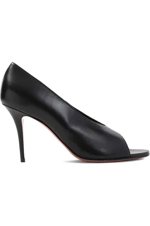 Amina Muaddi Sko, Dame, Sort, 38 EU, Sort Slingback Pumps
