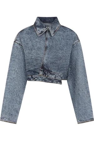 Alaïa Jakke, Dame, Blå, XS, Bomuld, Blå Jakke Stil Dametøj