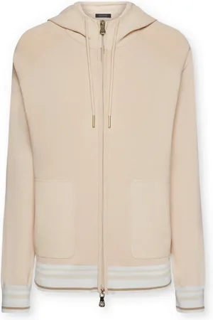 Elena Miro Sweathshirts & Hoodies, Dame, , 2XL, Cardigan med hætte og stribet kant