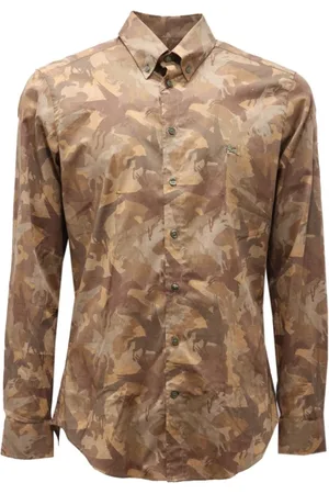 Etro Skjorte, Herre, Flerfarvet, S, Bomuld, Slim Fit Bomuldsskjorte Lavet i Italien