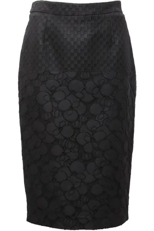Max Mara Nederdel, Dame, Sort, S, Broderet nederdel 0361Af Decano 04