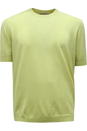 GOES BOTANICAL Top, Herre, Grøn, XL, Uld, Uldstrik Trøje Grøn Gul