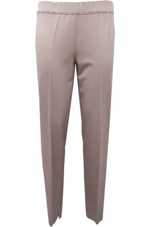 D.EXTERIOR Bukser, Dame, Grå, XS, Uld, Uldbukser med lys beige harpiks