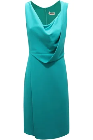 SANDRO FERRONE Kjole, Dame, Grøn, XS, Elegant Smaragdgrøn Kjole Made in Italy