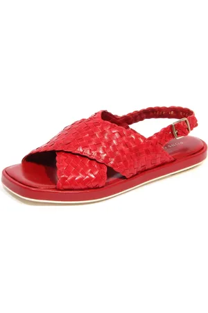 Pon´s quintana Sko, Dame, Rød, 35 EU, Chili Basic Flettet Sandal Malena Model