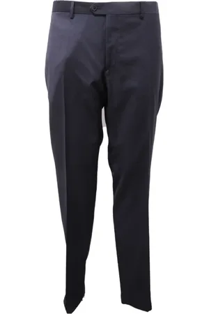 LARDINI Bukser, Herre, Blå, 3XL, Uld, Uldbukser Made in Italy