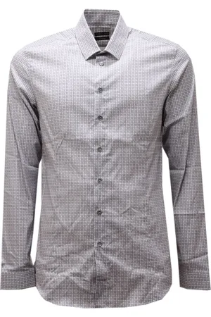 Patrizia Pepe Skjorte, Herre, Grå, 2XL, Uld, Grå Skjorte 5C0055/At25 Model Stilfuld