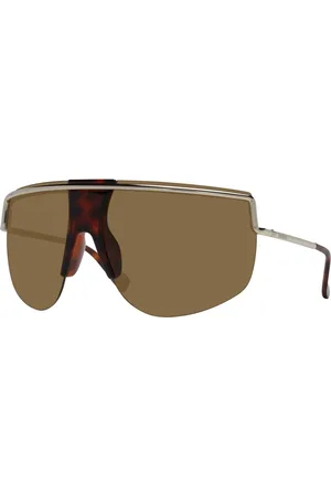 Max Mara Tilbehør, Dame, Gul, ONE SIZE, Uld, Guld Aviator Dame Solbriller