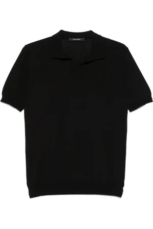 TAGLIATORE Top, Herre, Sort, 2XL, Bomuld, Herretøj T-shirts & Polos 099 Ss25