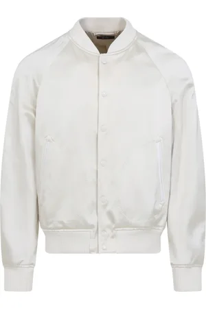 Tom Ford Jakke, Herre, , XL, Satin, Skinnende Rayon Satin Bomberjakke med Kontrastkanter