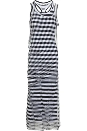 Sportmax Kjole, Dame, Flerfarvet, M, Elegant Sort Kjole til Kvinder