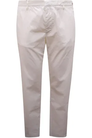 John Richmond Bukser, Herre, Hvid, 2XL, Uld, Italiensk Fremstillede Stilfulde Bukser