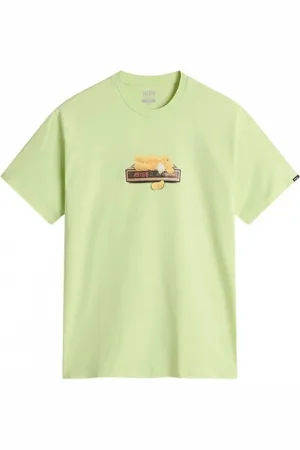 Vans Top, Herre, Grøn, L, Bomuld, Bomuld T-shirt Times Up Stil