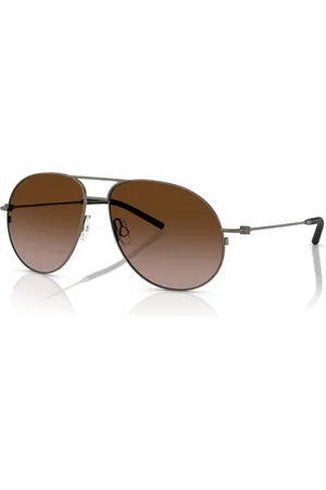 Moncler Tilbehør, unisex, Brun, 58 MM, Mat Antracit/Brunt Skygge Solbriller