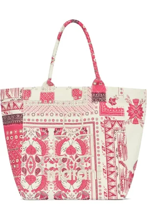 Isabel Marant Taske, Dame, Flerfarvet, ONE SIZE, Uld, Blomstret Print Hindbær Pink Skuldertaske