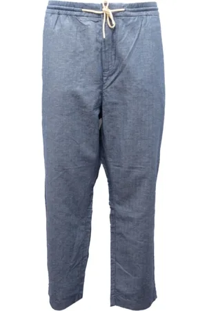 Scotch&Soda Bukser, Herre, Blå, W36, Bomuld, Bomuld/Linned Bukser Regular Tapered Fit