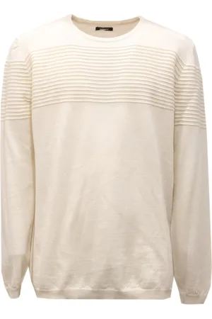 OFFICINA 36 Strik, Herre, Hvid, 2XL, Uld, Uld Sweater Hvid Mix Model Mch11Xxlbianc