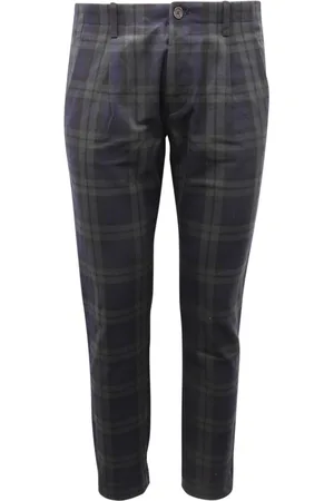 Nine In The Morning Bukser, Herre, Grøn, S, Denim, Sort Chino Bukser i Blackwatch Denim