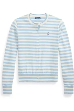 Ralph Lauren Strik, Dame, Blå, M, Uld, Stilfuld Vesta til et trendy look