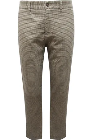 BROOKSFIELD Bukser, Herre, Flerfarvet, 3XL, Slim Vinterbukser Beige/Sort/Grøn Ivy