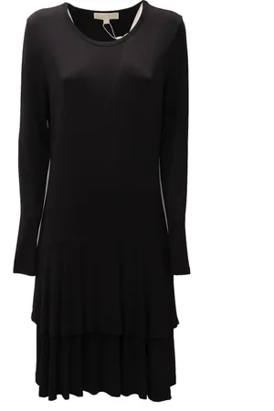 Michael Kors Kjole, Dame, Sort, XS, Uld, Sort Kjole Mu88Y157Aw Stil