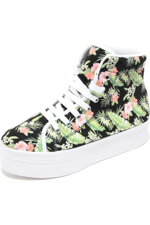 Jeffrey Campbell Sko, Dame, Flerfarvet, 40 EU, Sort Blomst Kile Sko