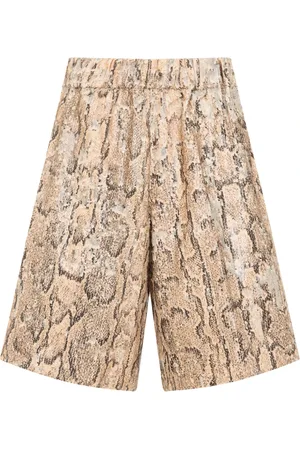 DRIES VAN NOTEN Shorts, Dame, Flerfarvet, M, Bomuld, Elegant Nøgen Bukser til Kvinder