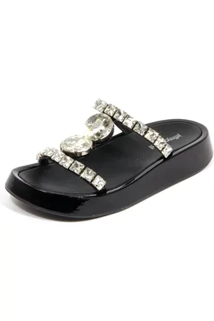 Jeffrey Campbell Sko, Dame, Sort, 38 EU, Strass tøfler med Zhao model