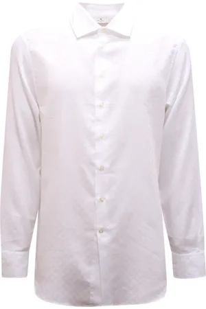 Etro Skjorte, Herre, Hvid, 3XL, Bomuld, Bomuldsskjorte Made in Italy