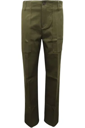 DEPARTMENT FIVE Bukser, Dame, Grøn, M, Militærstil Damebukser Made in Italy