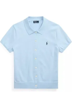 Ralph Lauren Strik, Dame, Blå, L, Uld, Stilfuld Vesta til et trendy look