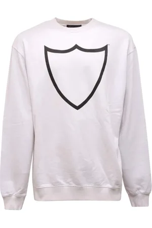 HTC Sweathshirts & Hoodies, Herre, Hvid, M, Shield Sweater Hvid/Sort Produceret i Italien