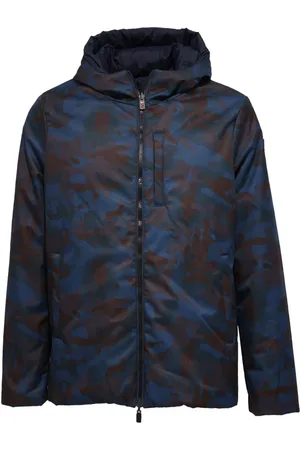 OOF Wear Jakke, Herre, Blå, M, Uld, Vendbar camouflagejakke