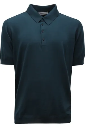 GOES BOTANICAL Top, Herre, Grøn, XL, Uld, Grøn Uld Polo Skjorte