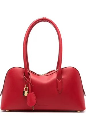 Stella McCartney Taske, Dame, Rød, ONE SIZE, Rød Top Håndtag Taske med Hængelås